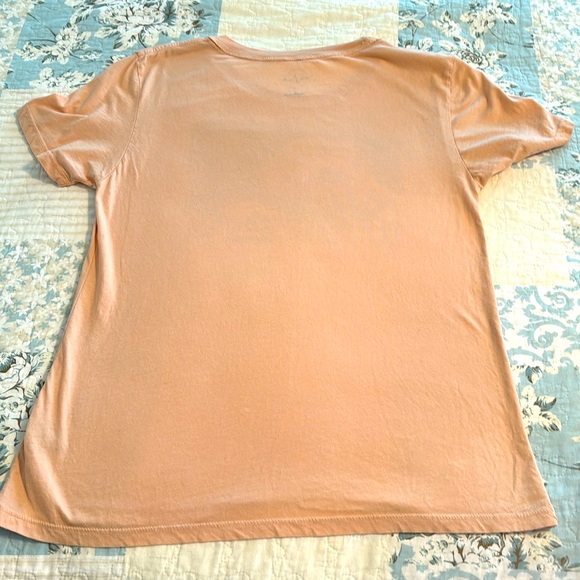 PAC SUN LA GRAPHIC TEE-Apricot w/ocean wave design in Size Medium - Picture 5 of 7